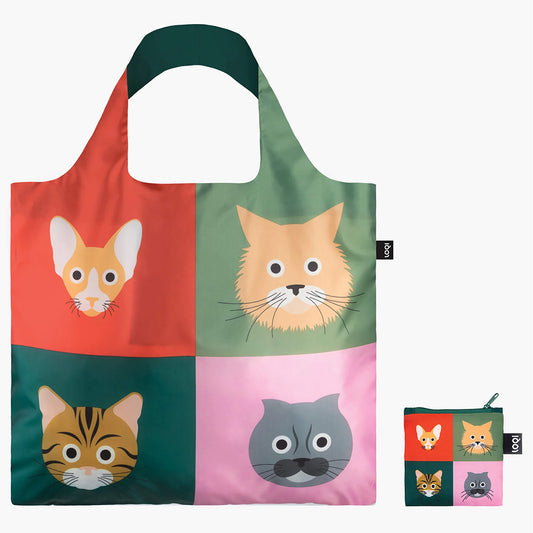 LOQI Cheetham Cats Bag - Multi