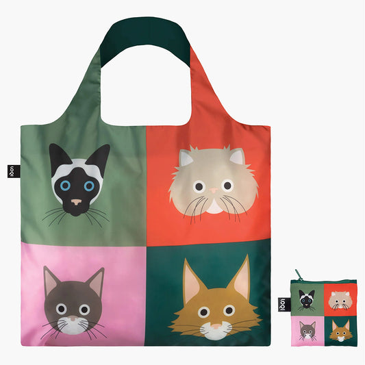 LOQI Cheetham Cats Bag - Multi