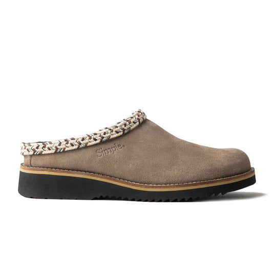 Simple Original Suede Clog - Taupe