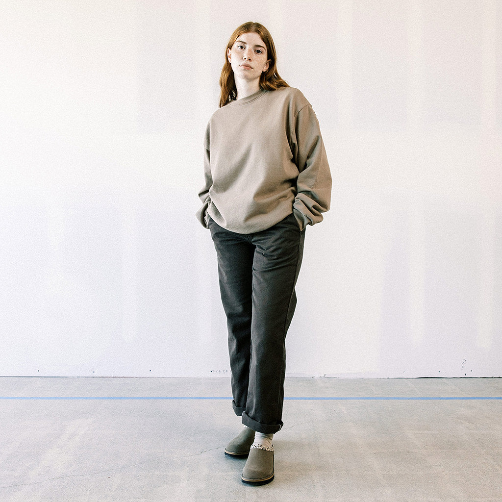 Simple Original Suede Clog - Taupe