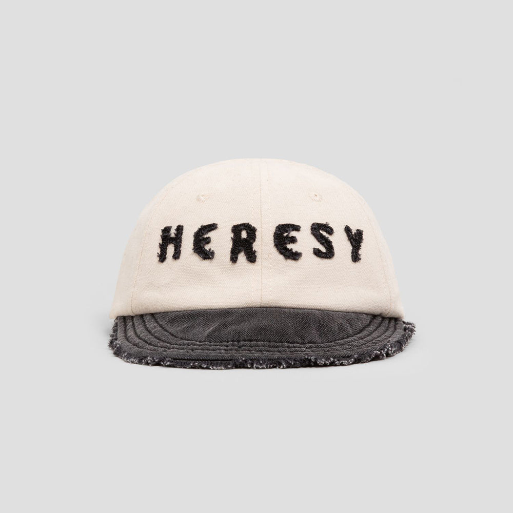 Heresy Scraggy Soft Peak Cap - Ecru