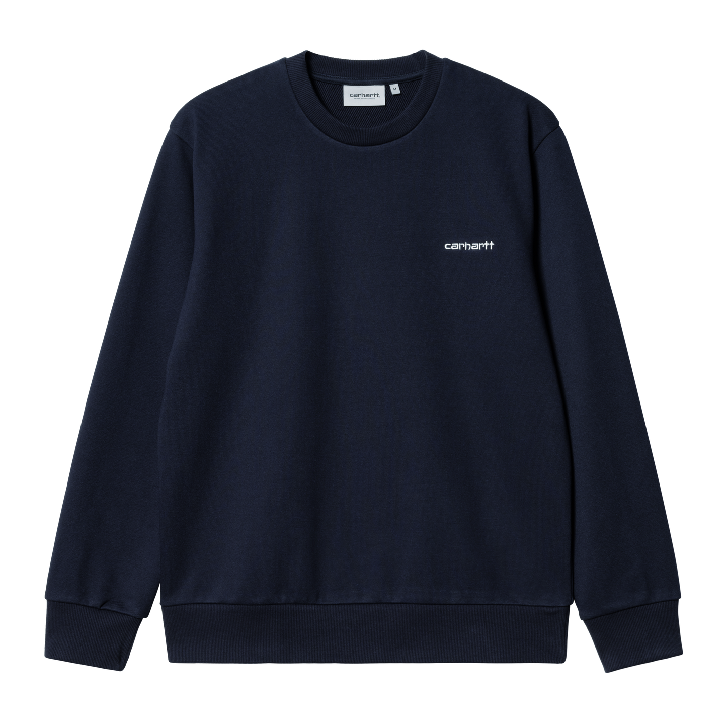 Carhartt WIP Script Embroidery Sweatshirt - Dark Navy White