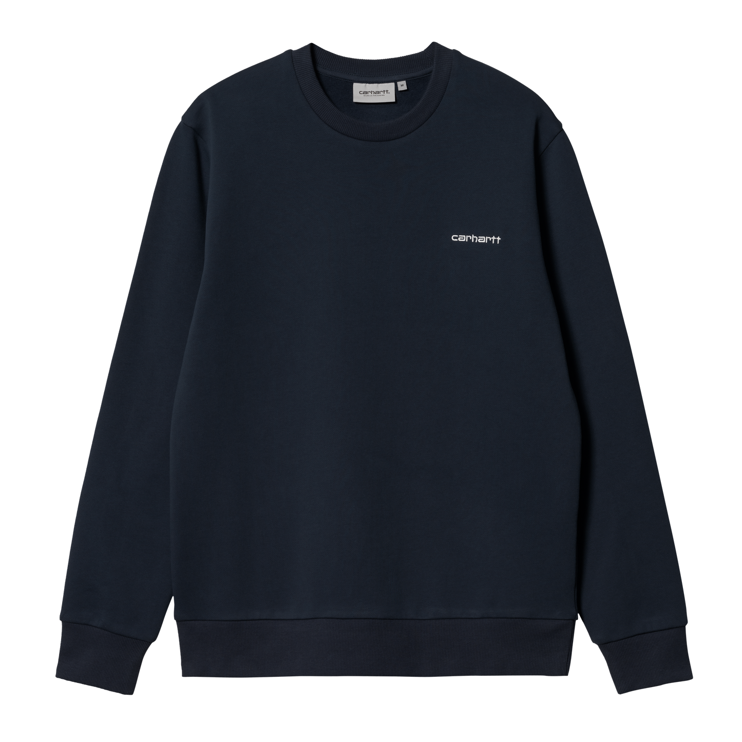 Carhartt WIP Script Embroidery Sweatshirt - Atom Blue White