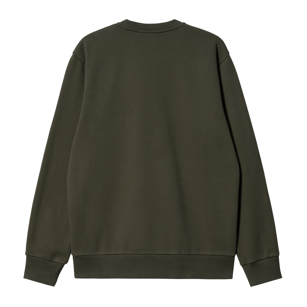 Carhartt WIP Script Embroidery Sweat - Cypress Black