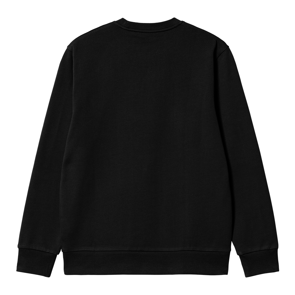 Carhartt WIP Script Embroidery Sweat - Black White