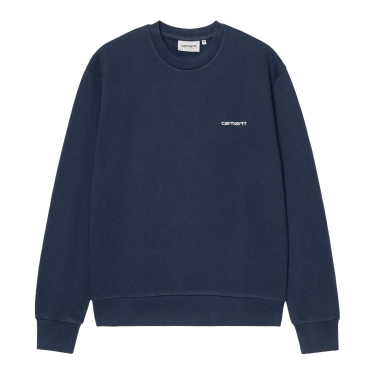 Carhartt WIP Script Emb Sweat - Jupiter White