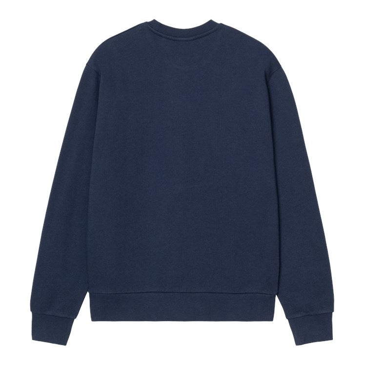 Carhartt WIP Script Emb Sweat - Jupiter White