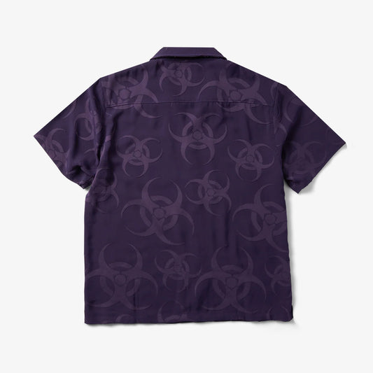HUF Sector Jacquard SS Shirt - Dark Berry