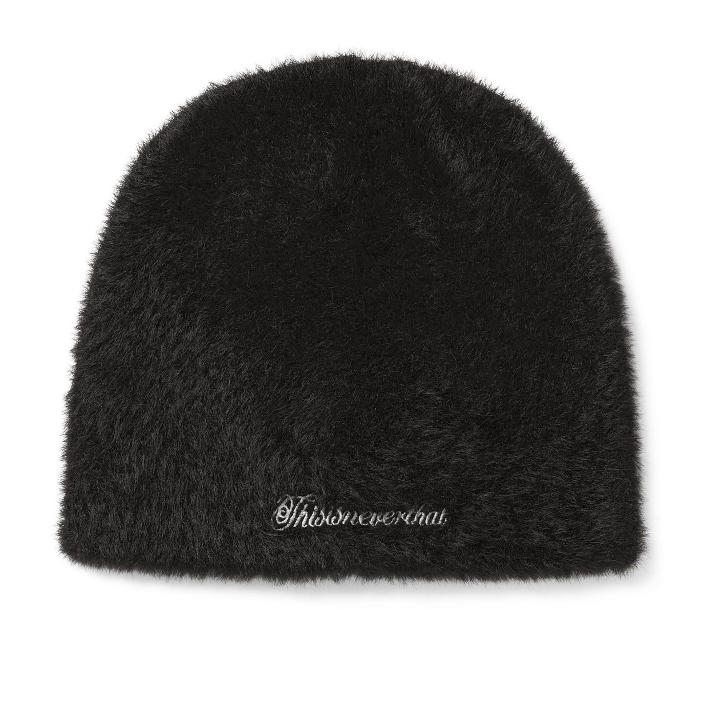 TINT Shaggy No Cuff Beanie - Black
