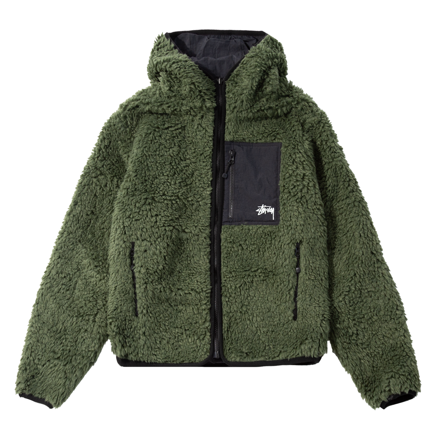 Stüssy Sherpa Jacket - Olive
