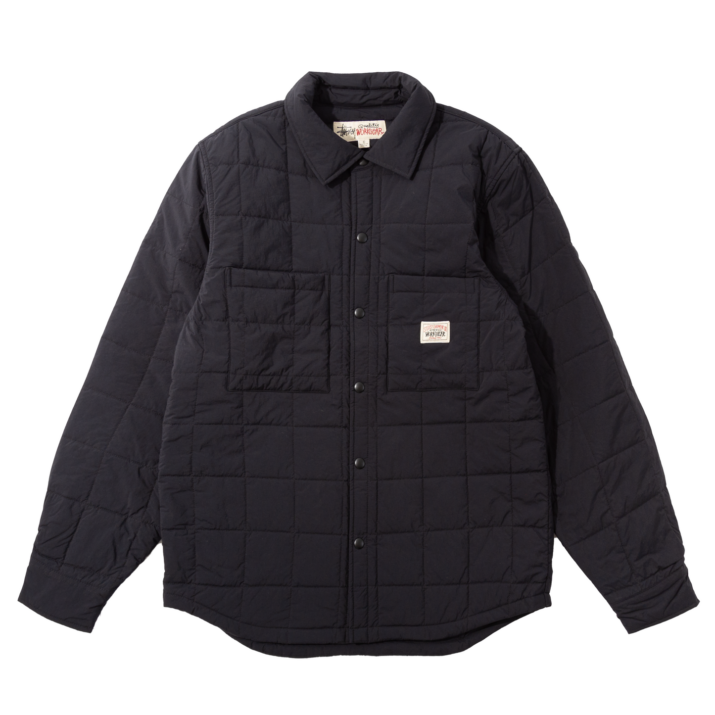 Stüssy Quilted Fatigue Shirt - Black