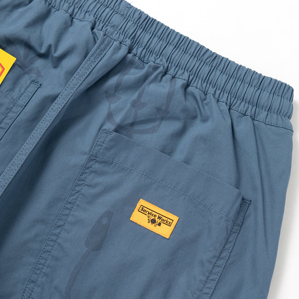 Service Works Poplin Printed Chef Shorts - Slate