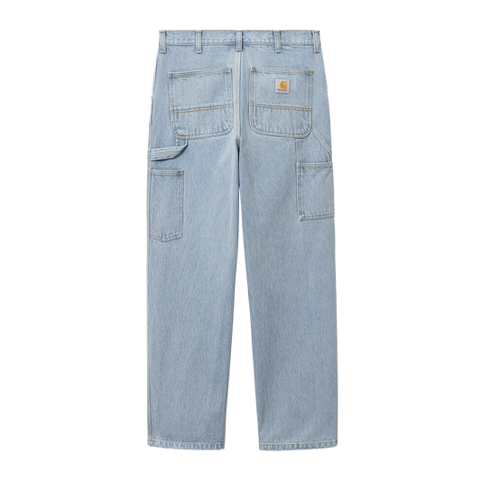 Carhartt WIP Single Knee Pant - Blue Heavy Stone Bleached