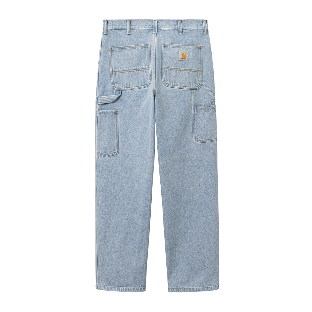 Carhartt WIP Single Knee Pant - Blue Heavy Stone Bleached
