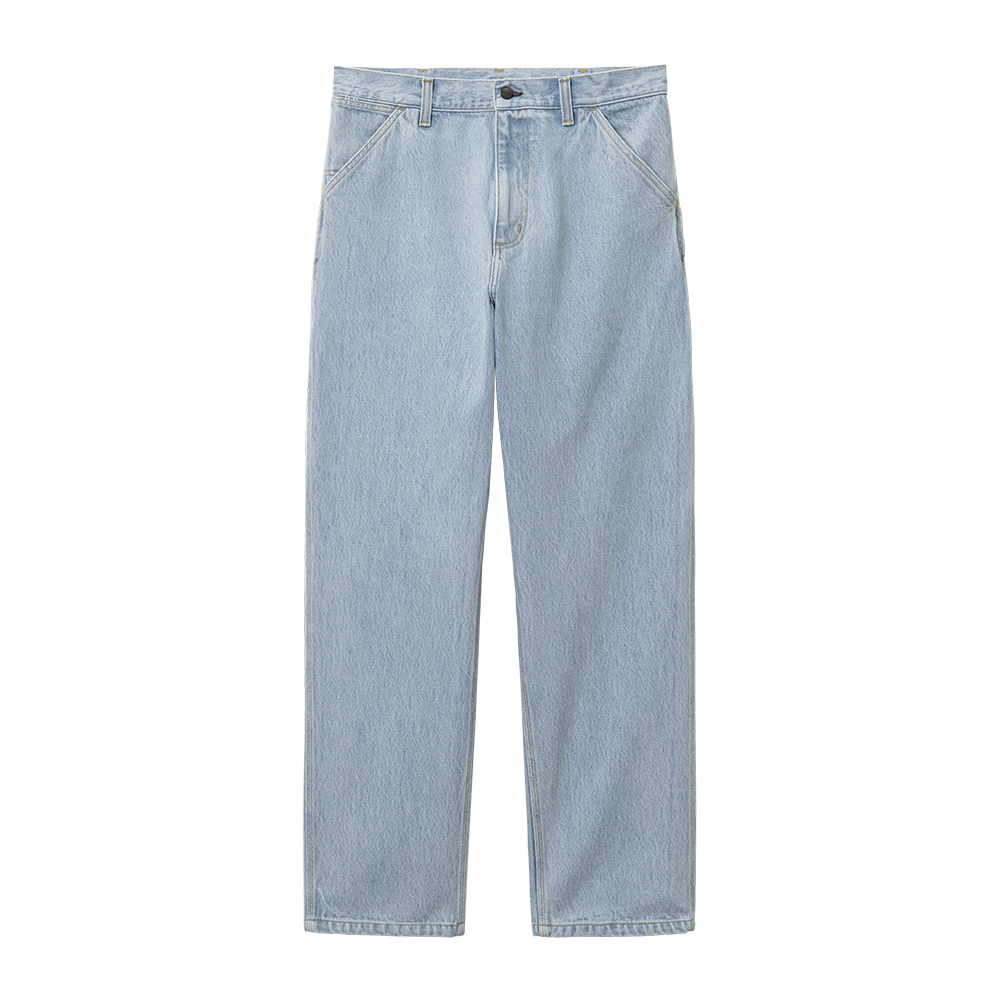 Carhartt WIP Single Knee Pant - Blue Heavy Stone Bleached