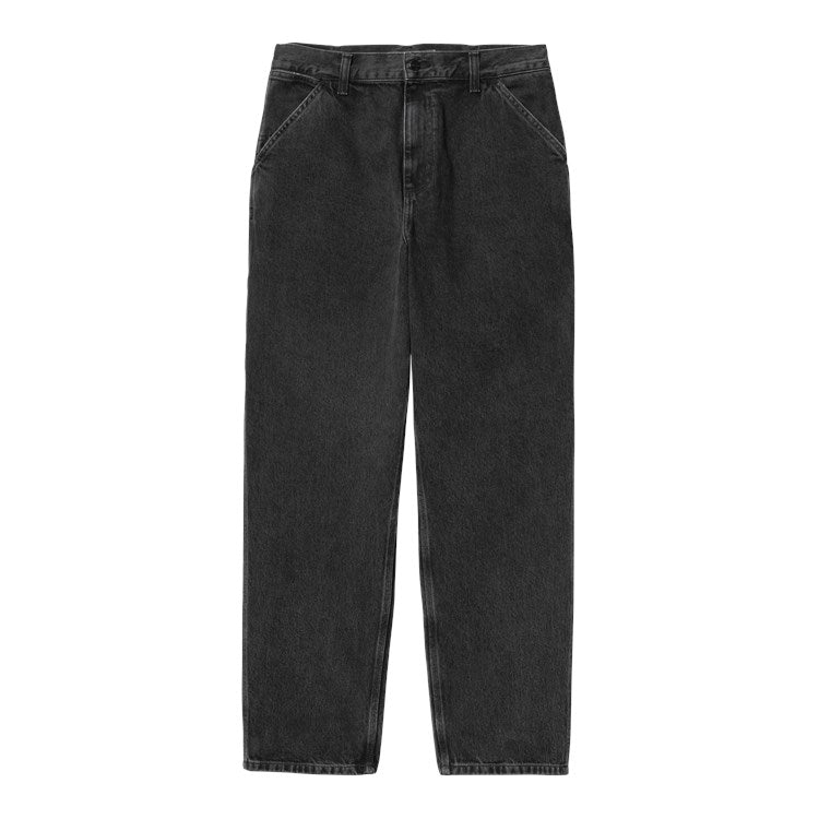Carhartt WIP Single Knee Pant - Black Stone Washed