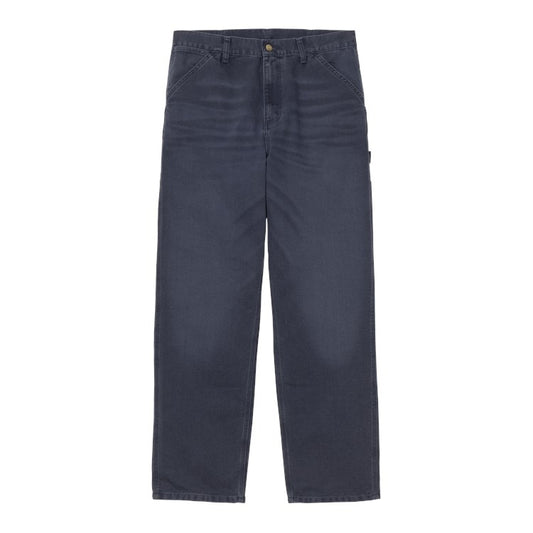 Carhartt WIP Single Knee Pant - Dark Navy Stone Canvas