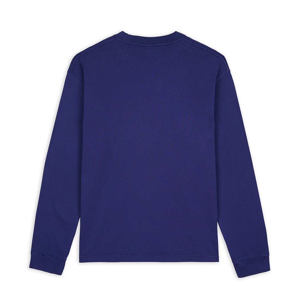 Brain Dead Skeletal LS T-Shirt - Navy