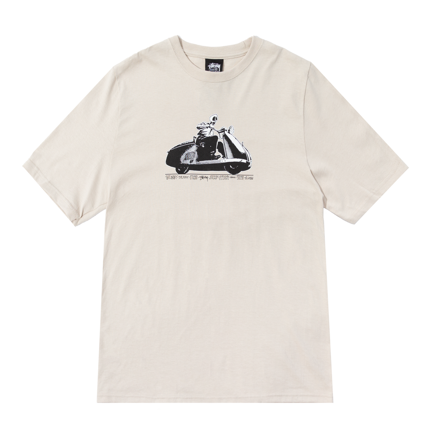 Stüssy Skull Scooter T-Shirt - Smoke