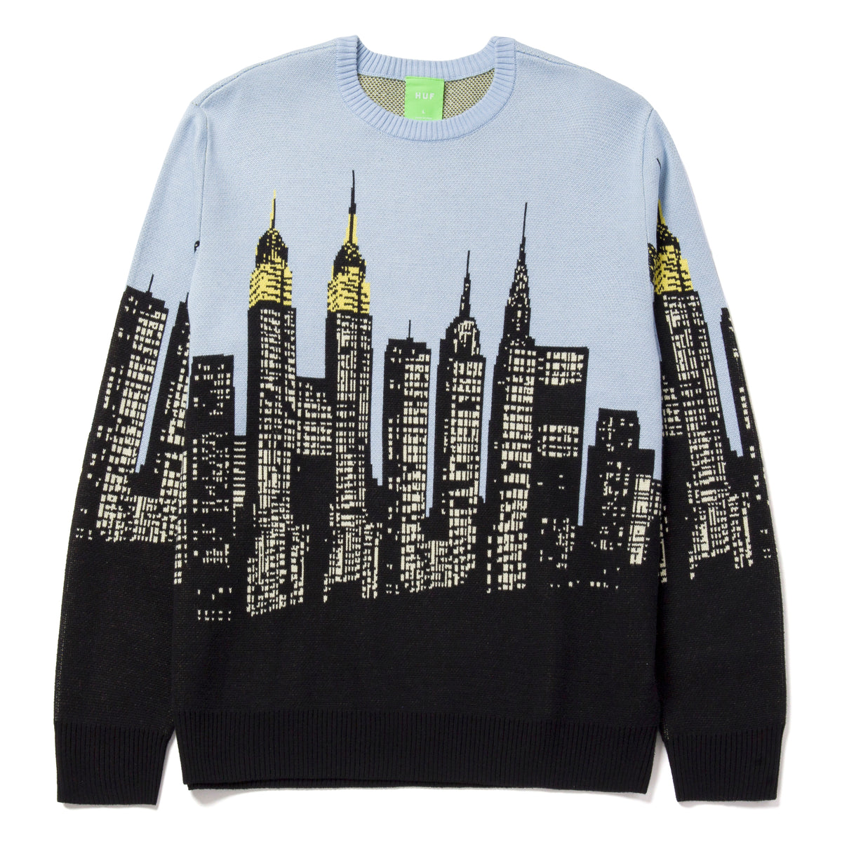 HUF Skyline Crew Sweater - Light Blue