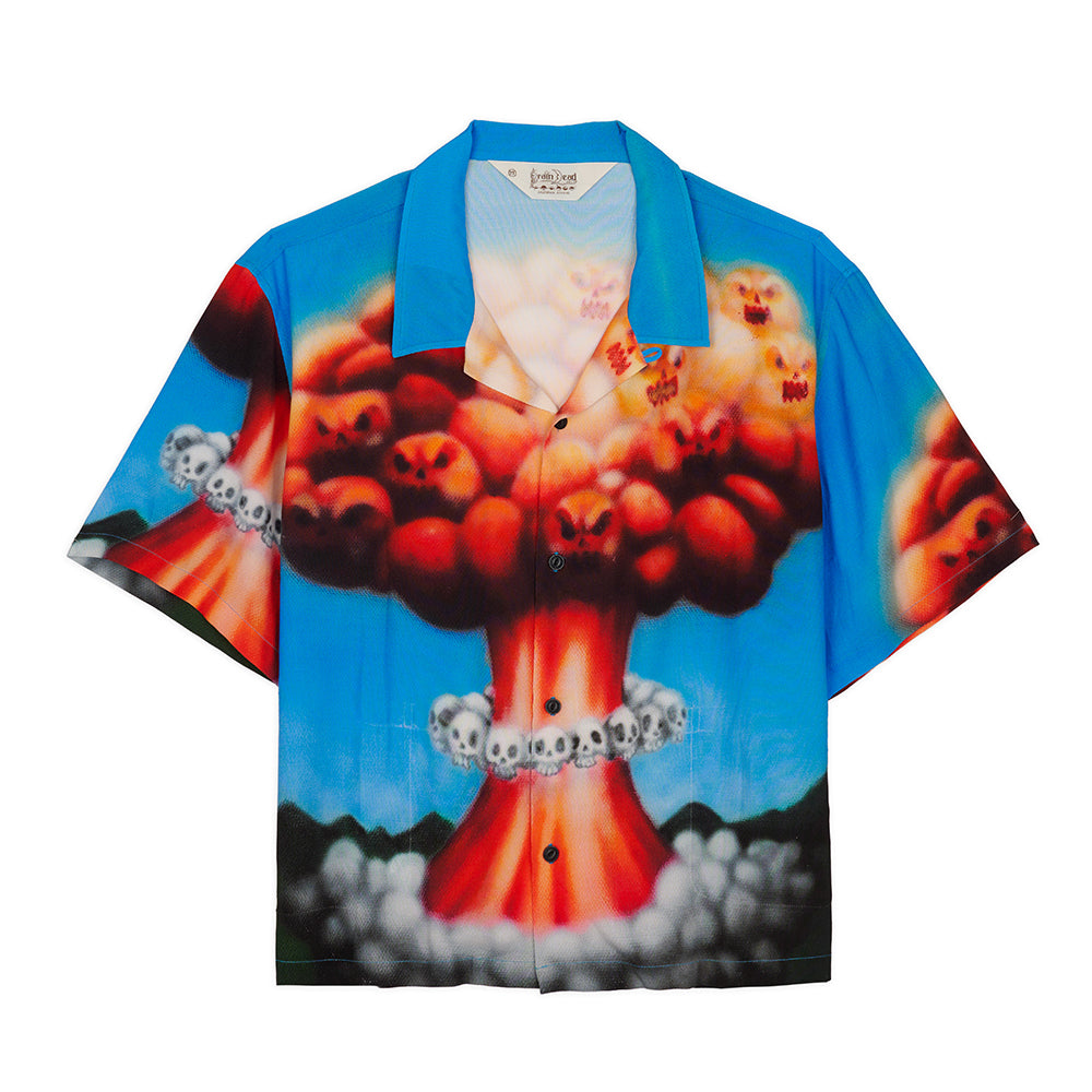 Brain Dead Explosion Button Down Shirt - Blue Multi