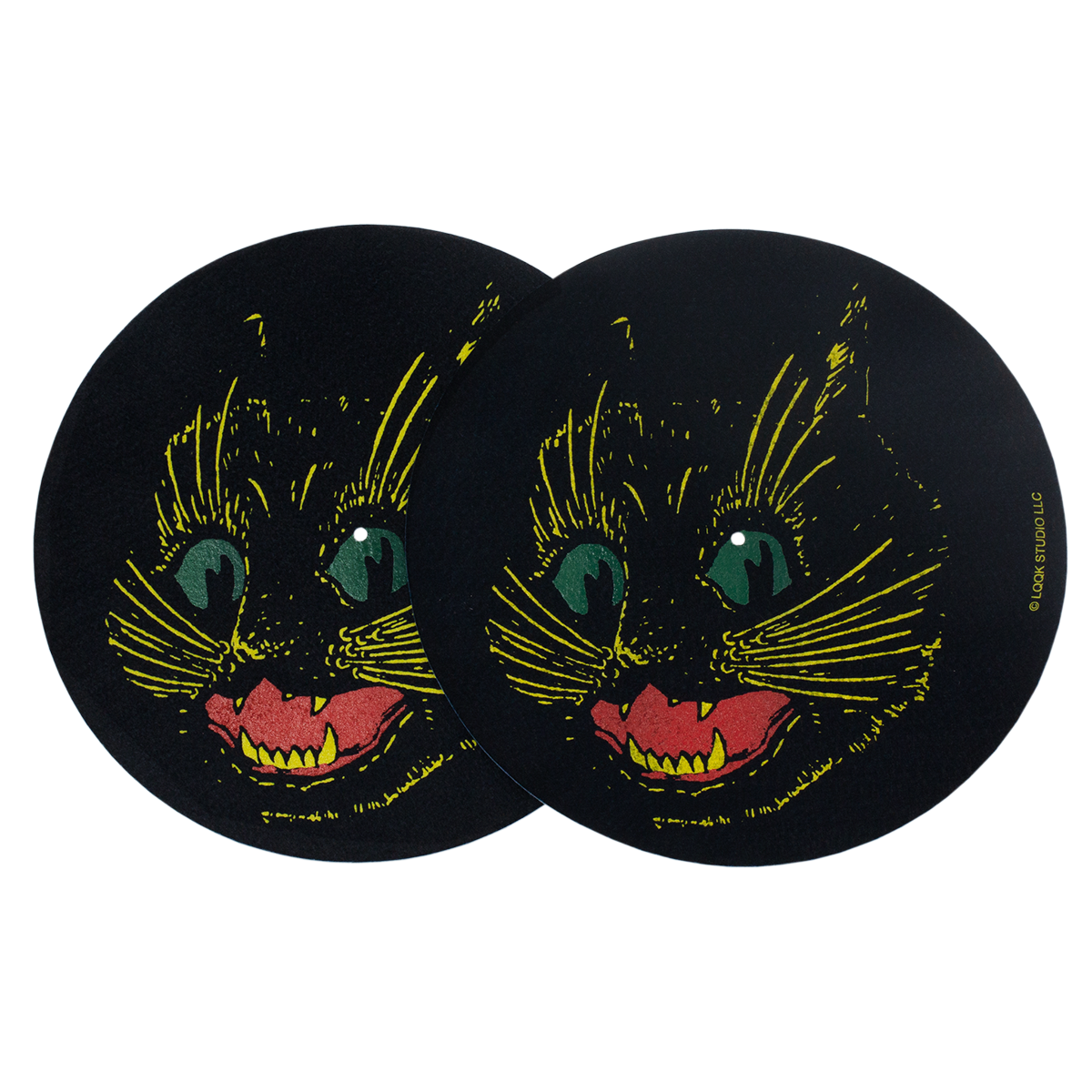 LQQK Studio Cat Mat (2 Slipmat Set) - Black