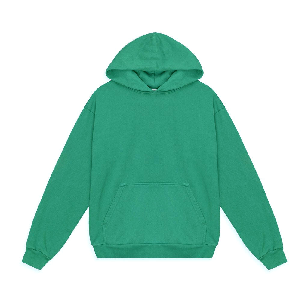 Simple Oval Midweight Hoodie - Dark Green