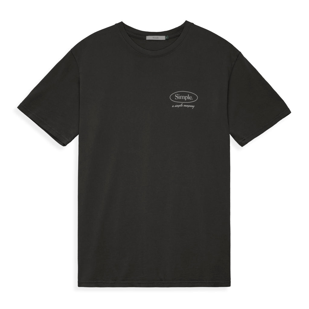 Simple Oval T-Shirt - Charcoal