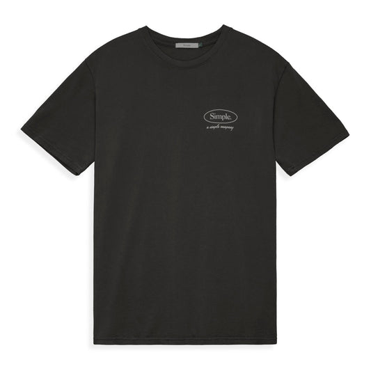 Simple Oval T-Shirt - Charcoal