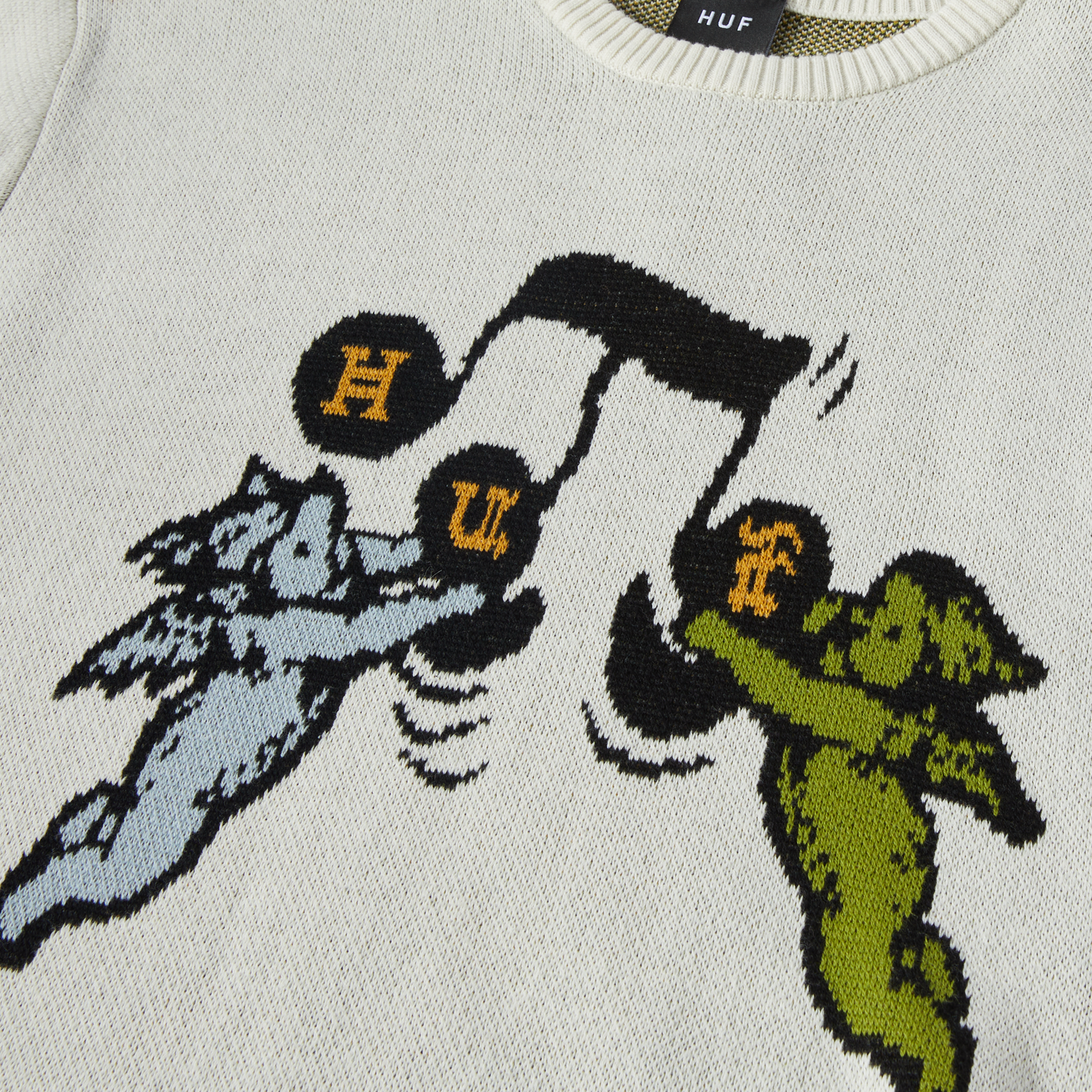 HUF Song Intarsia Sweater - Linen