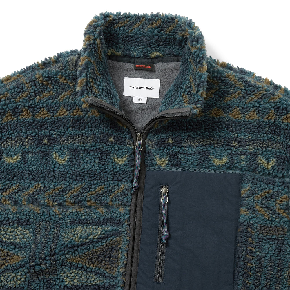This Is Never That SP Sherpa Fleece Jacket - Navy