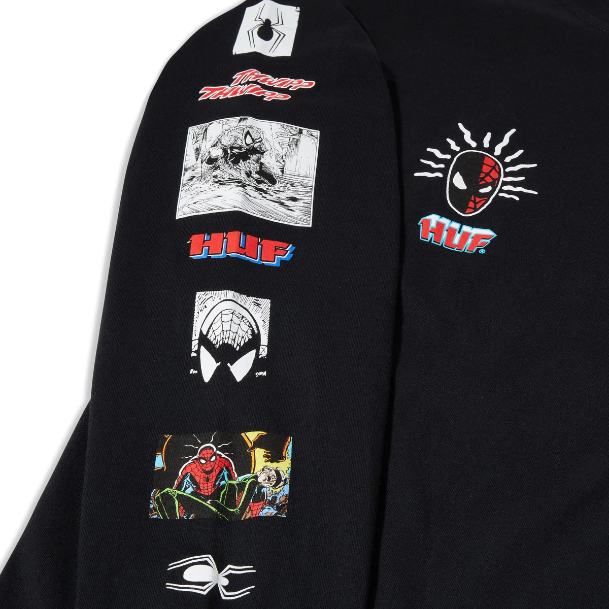 HUF x Spider-Man Spidey Sense LS T-Shirt - Black
