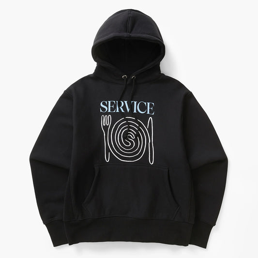 Service Works Spiral Hoodie - Black