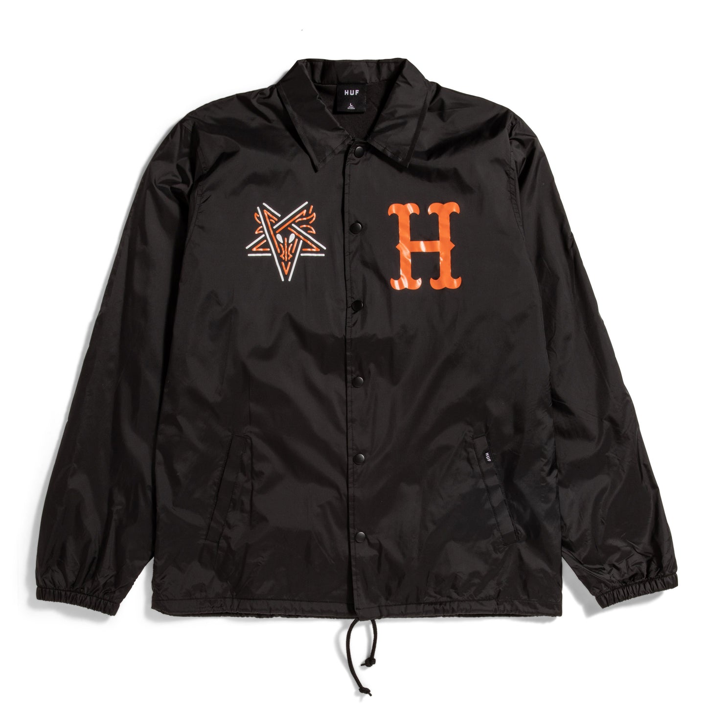 HUF x Thrasher Split Coaches Jacket - Black
