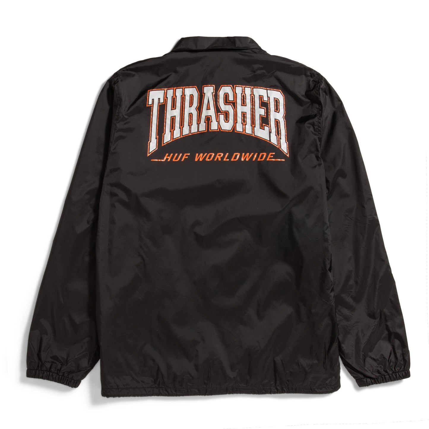 HUF x Thrasher Split Coaches Jacket - Black