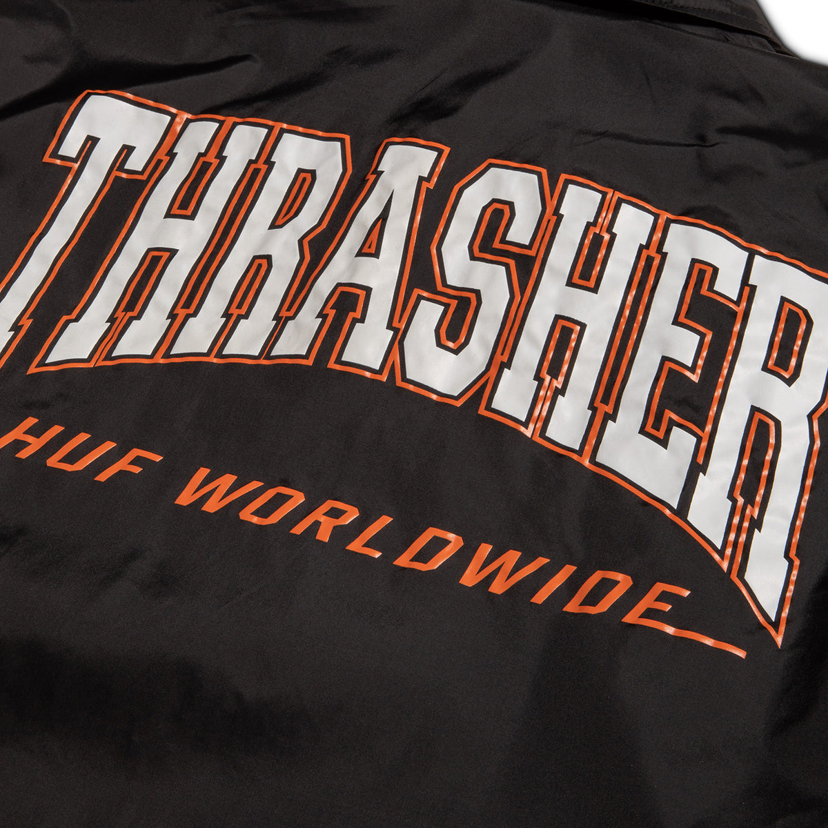 HUF x Thrasher Split Coaches Jacket - Black