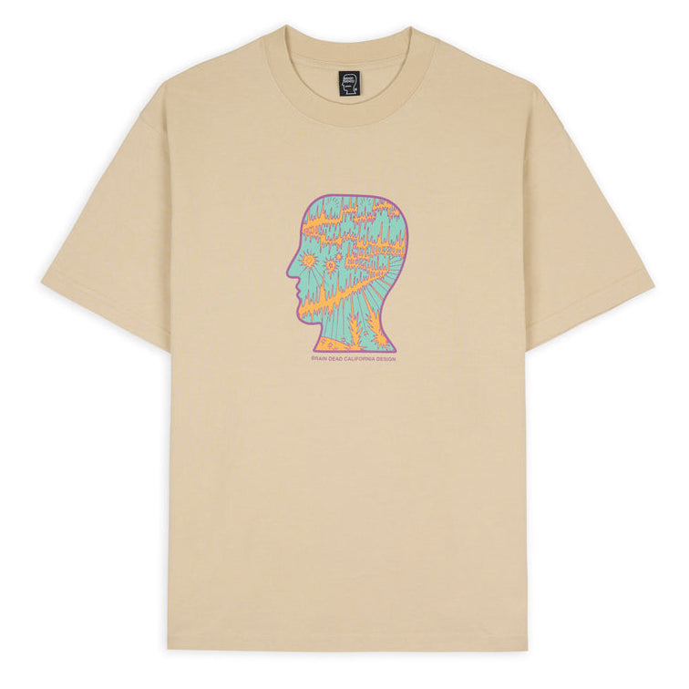 Brain Dead Split Planes T-Shirt - Tan