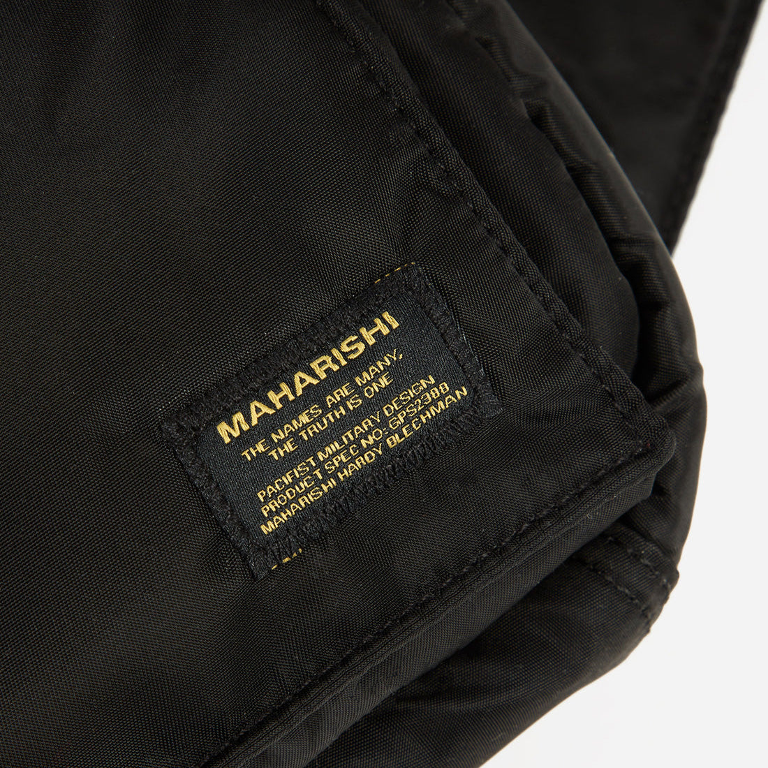 Maharishi Travel Waist Bag - Black