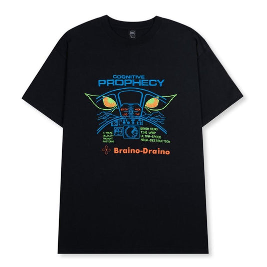 Brain Dead Cognitive Prophecy T-Shirt - Washed Black