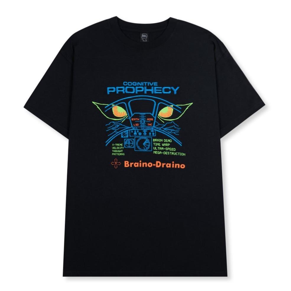 Brain Dead Cognitive Prophecy T-Shirt - Washed Black