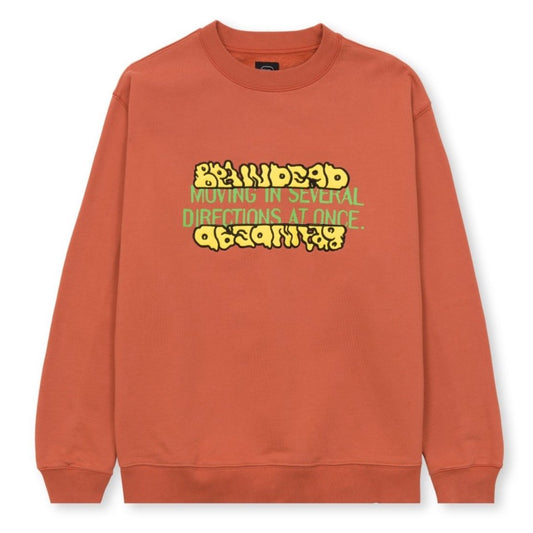 Brain Dead Movements Crew Sweatshirt - Terracotta