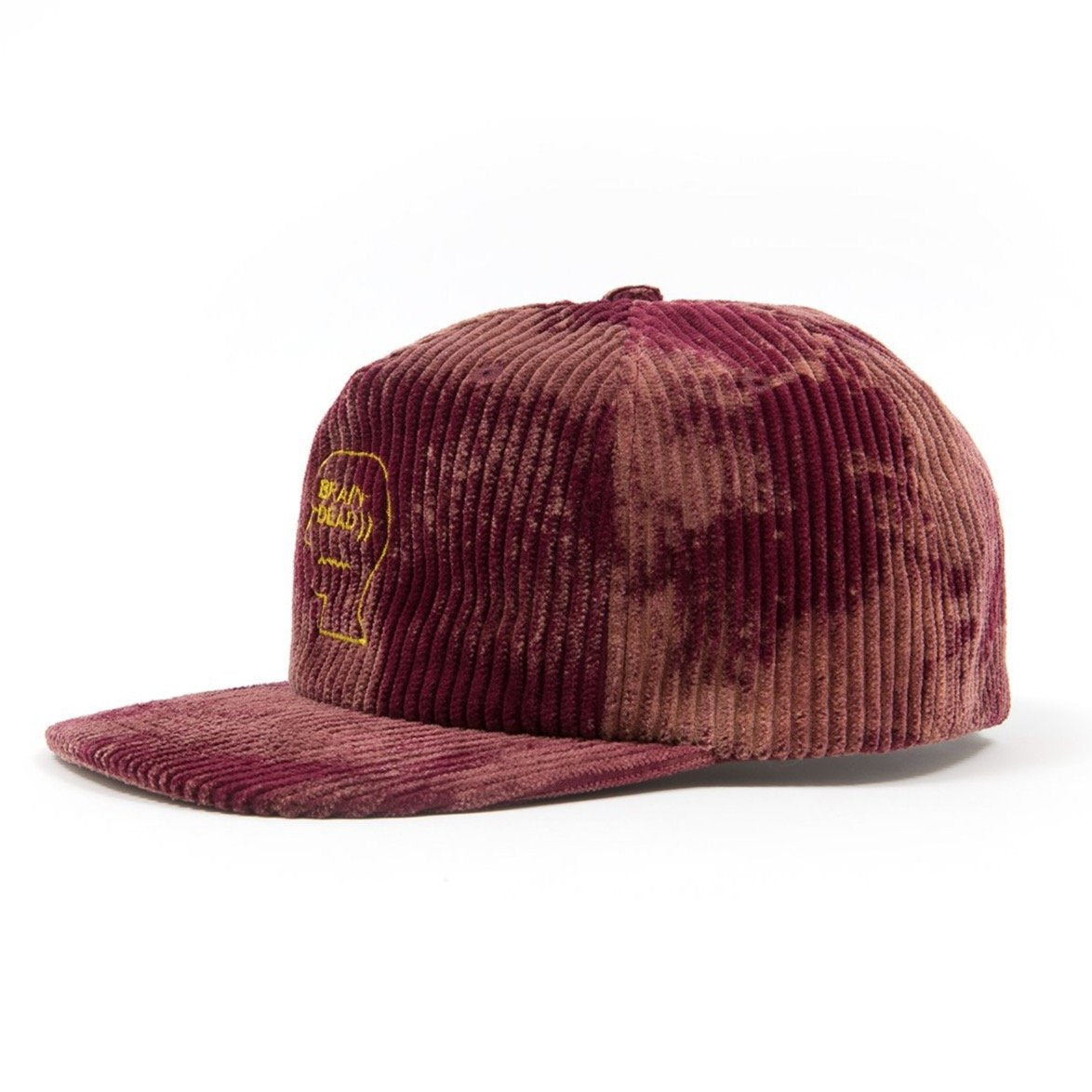 Brain Dead Bleached Cord Logo Hat - Green