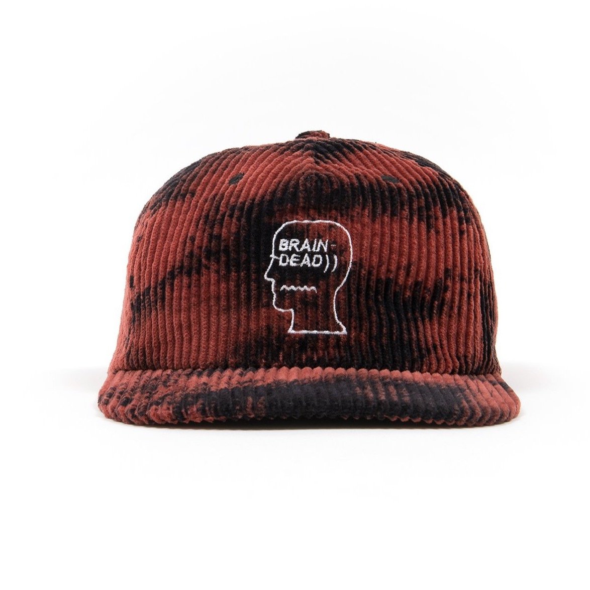 Brain Dead Bleached Cord Logo Hat - Black