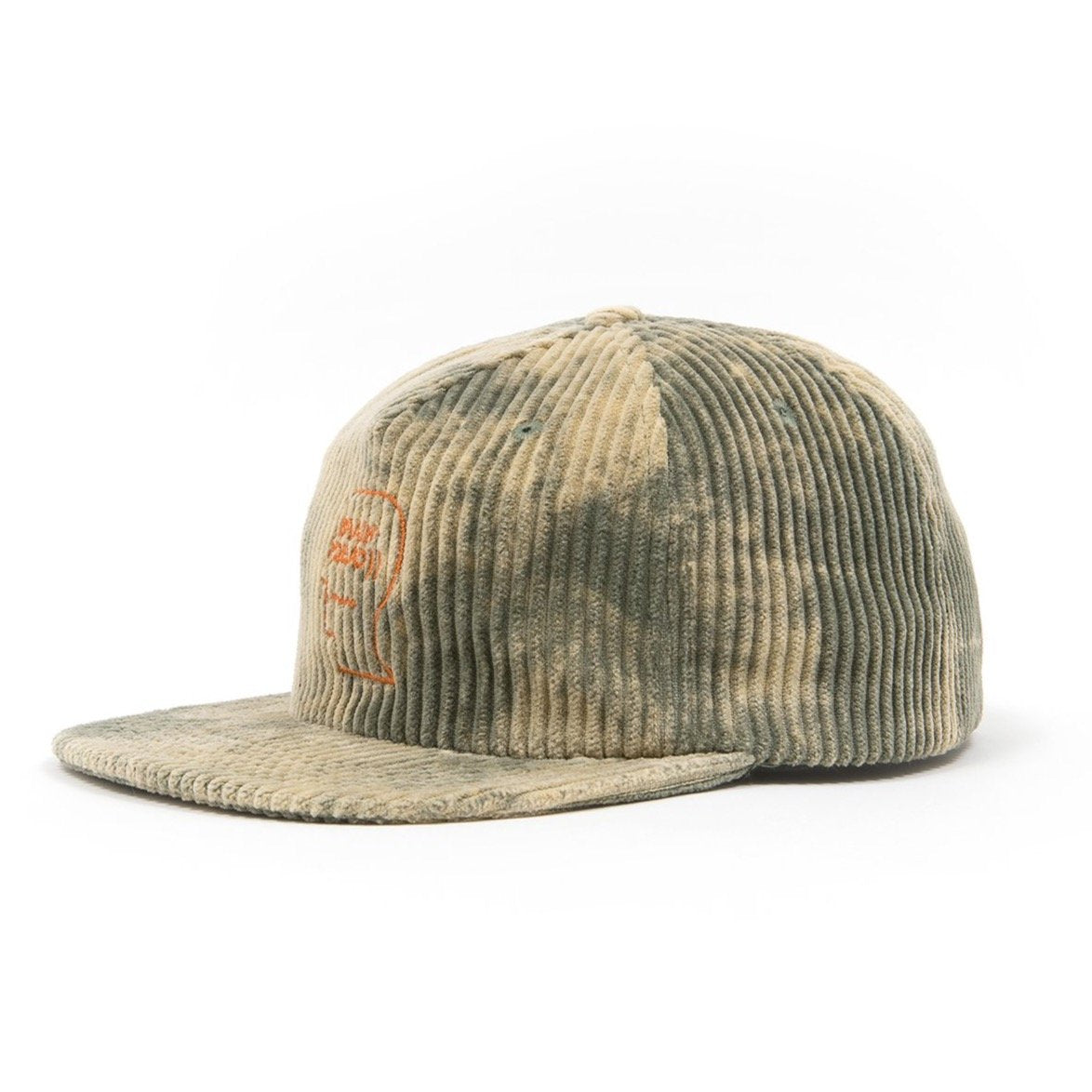 Brain Dead Bleached Cord Logo Hat - Burgundy