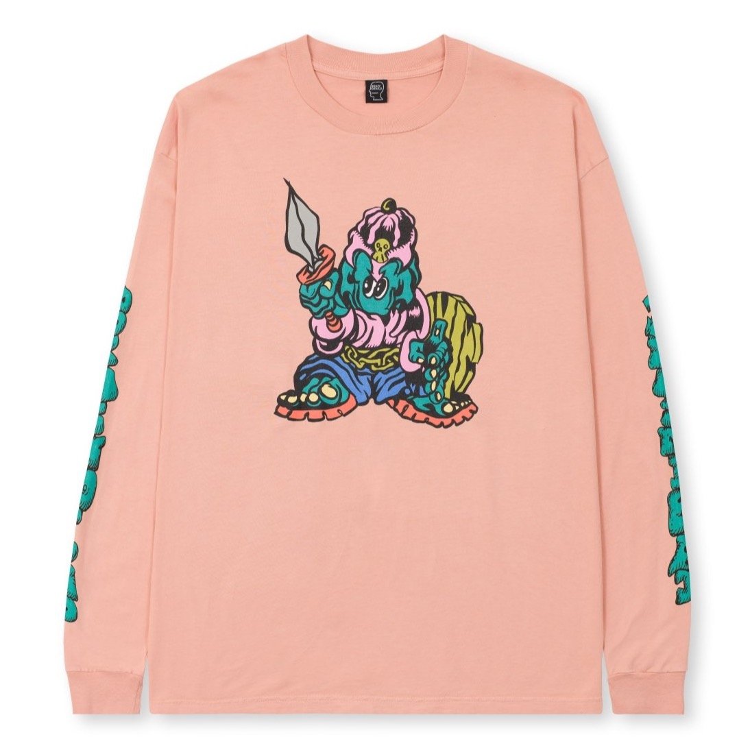 Brain Dead Little Barbarian LS T-Shirt - Squash