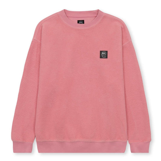 Brain Dead Reverse Fleece Sweatshirt - Pink