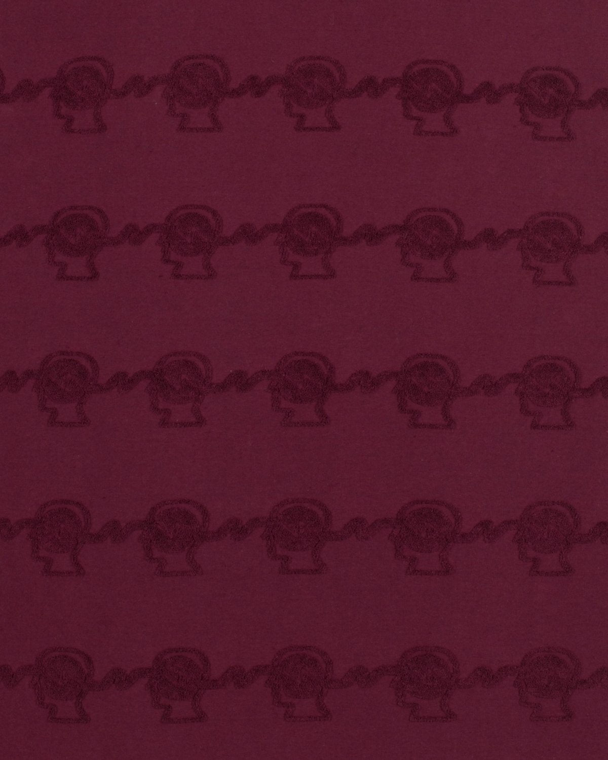 Brain Dead Running Head LS T-Shirt - Burgundy