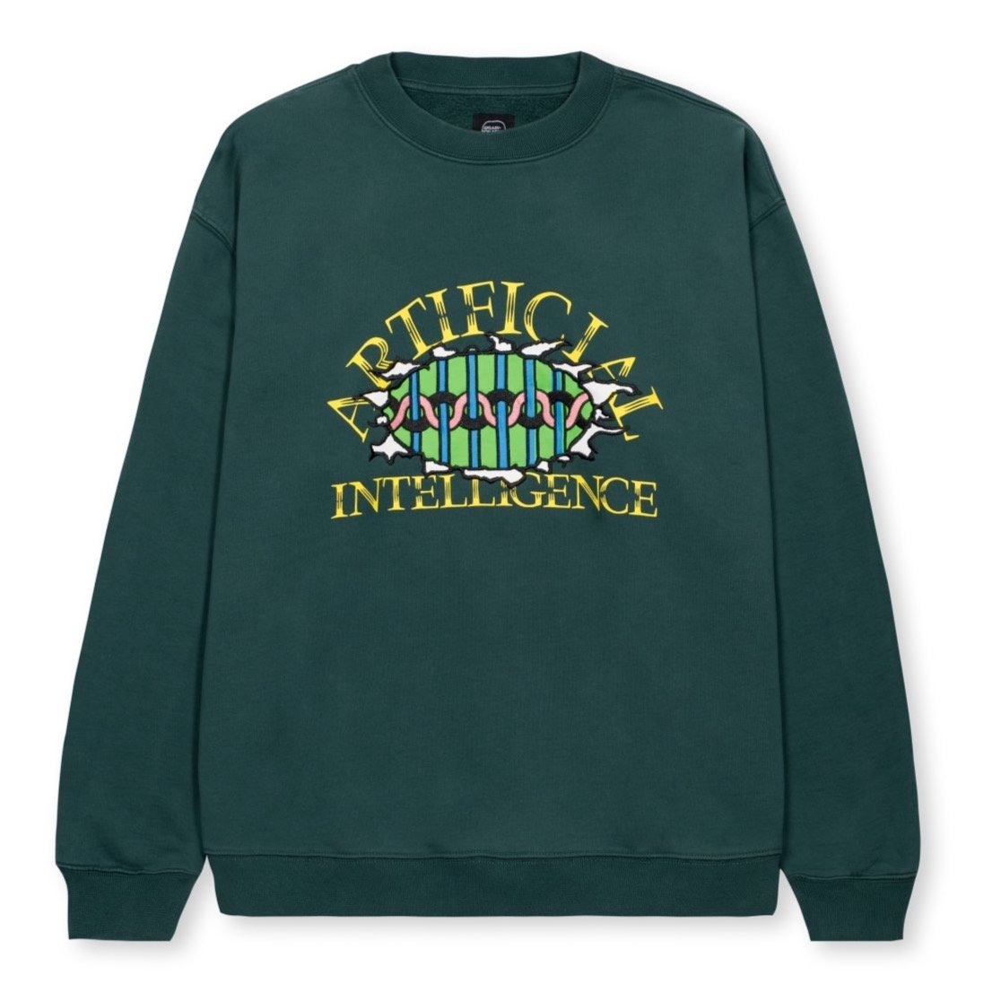 Brain Dead Artificial Intelligence Crew Sweatshirt - Foregreen