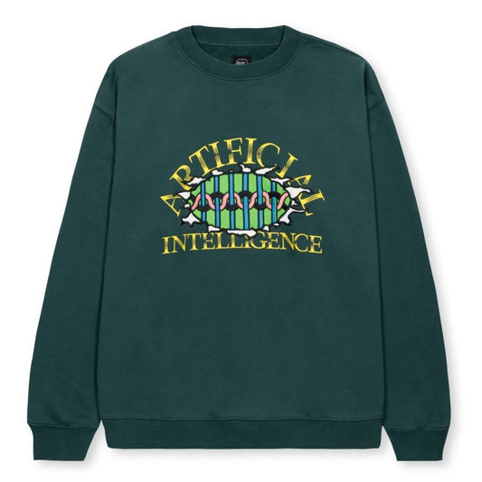 Brain Dead Artificial Intelligence Crew Sweatshirt - Foregreen