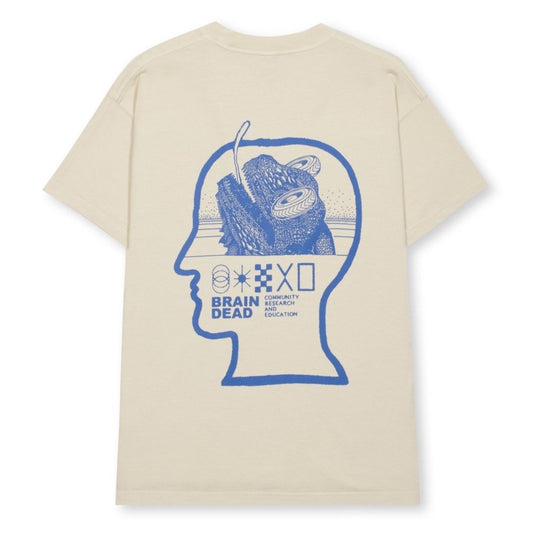 Brain Dead Community, Research, Education T-Shirt - Tan